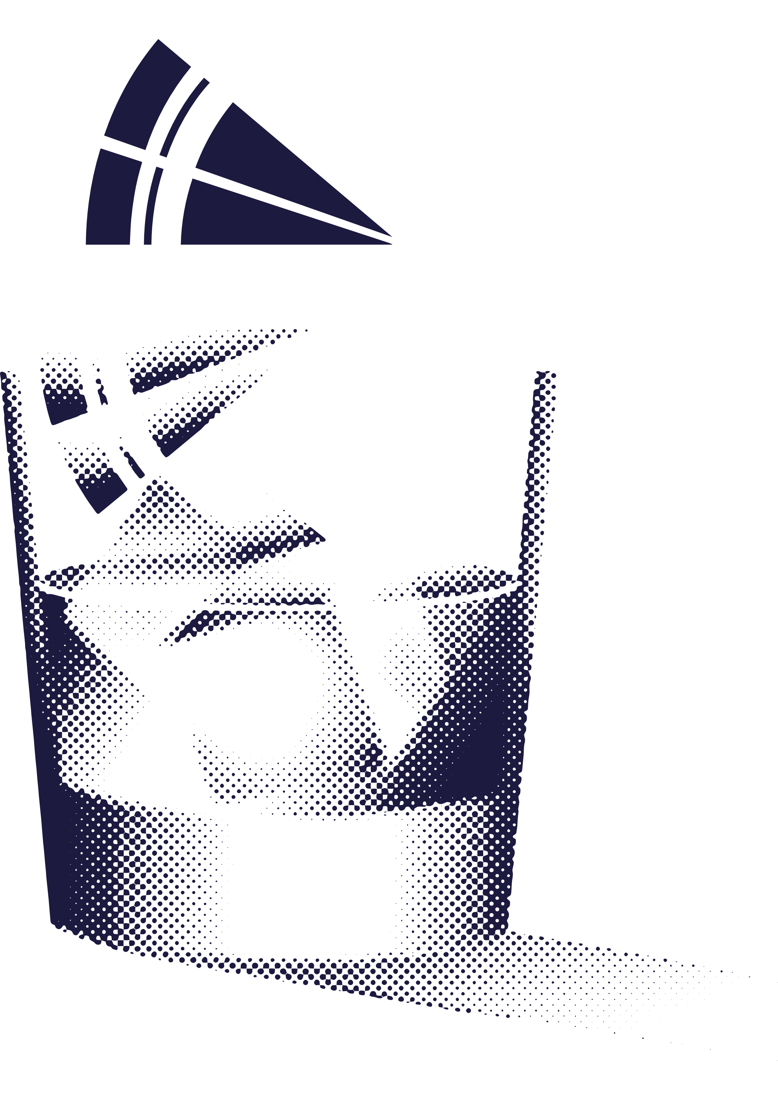 Illustration eines Tumbler-Glases für Mount Rigi Drinks