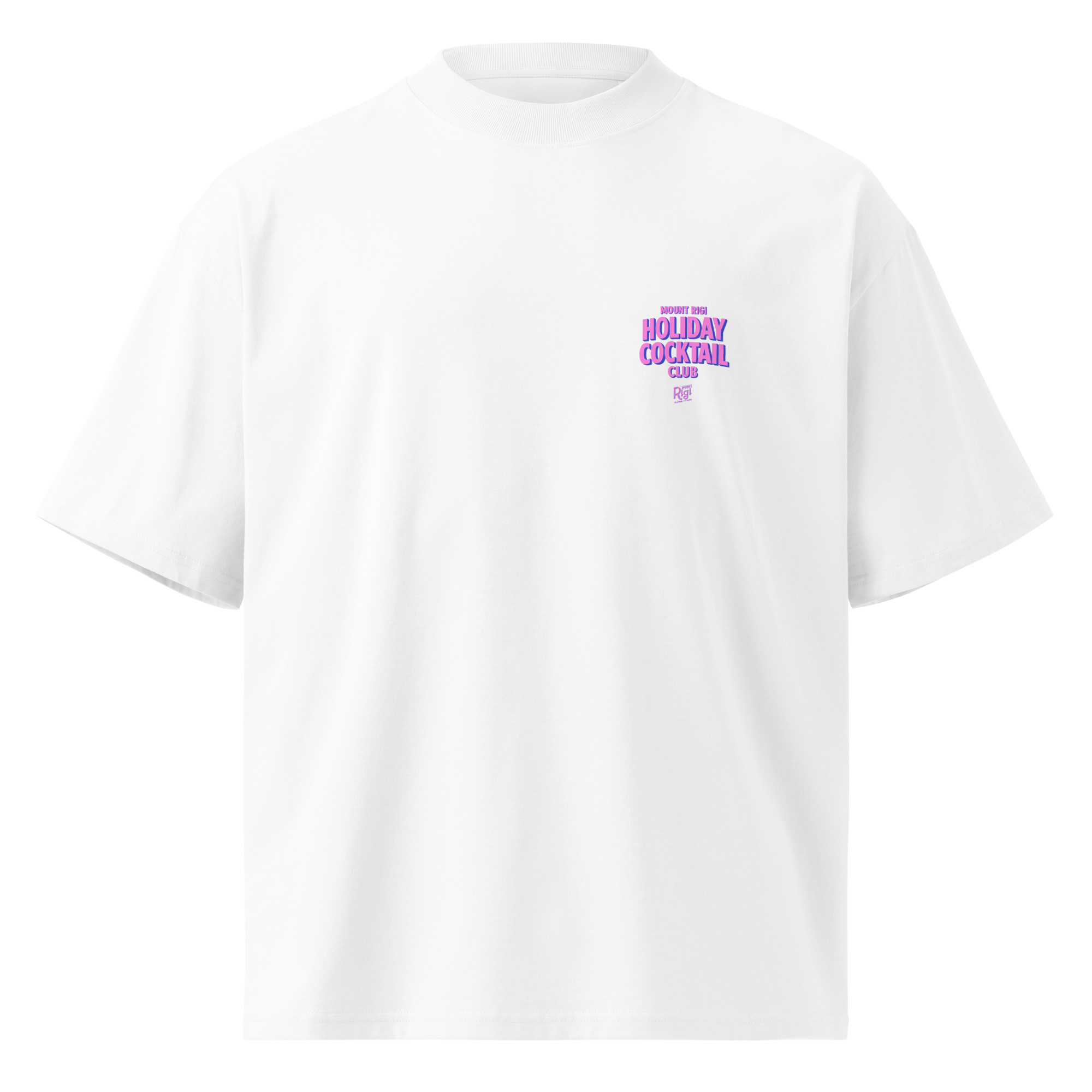 Mount Rigi Holiday Cocktail Club organic oversized T-shirt